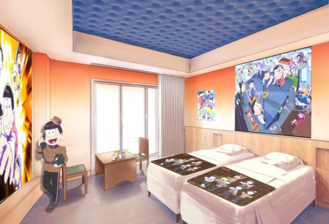 EJアニメホテルで展開中のおそ松さんルーム