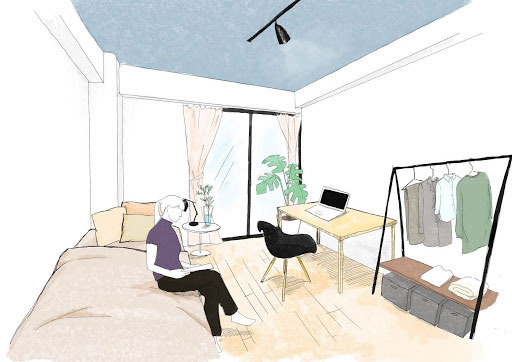 シェア型賃貸住宅「シェアプレイス経堂」の個室 イメージ