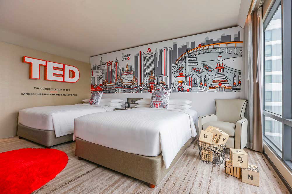 マリオット・ホテル　マリオット・ホテルとTED初のコラボルームとなる没入体験型ゲストルームを発表