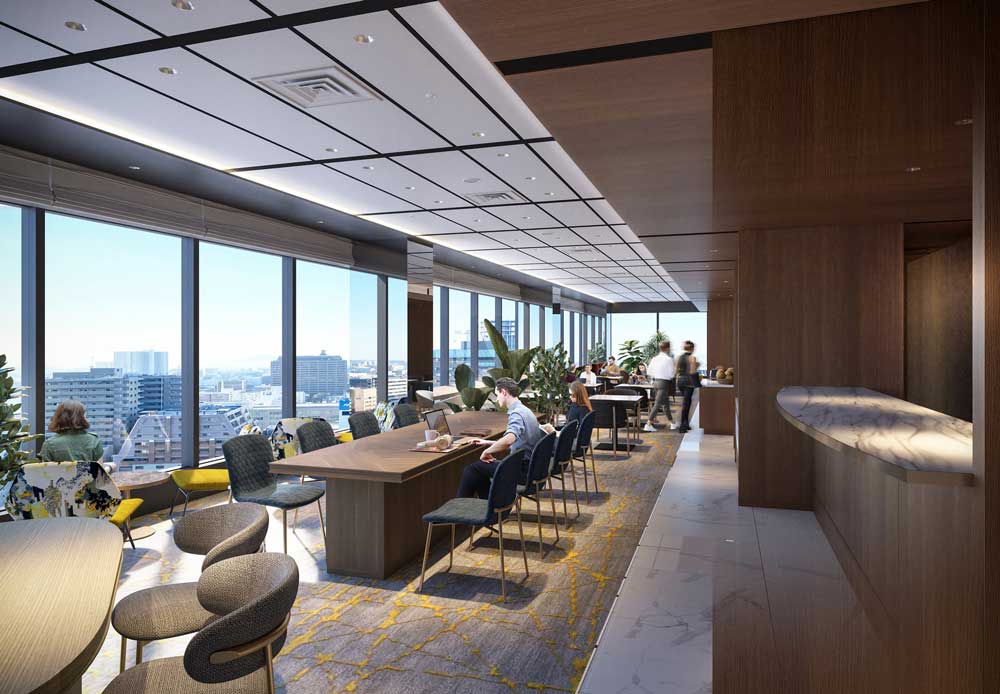 ANAクラウンプラザホテル広島　クラブフロア専用ラウンジをホテル最上階に移設し、2023年初春オープン