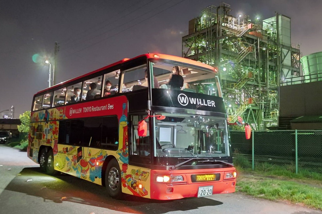 WILLER EXPRESS （株）の東京レストランバスとコラボレーションにより実現