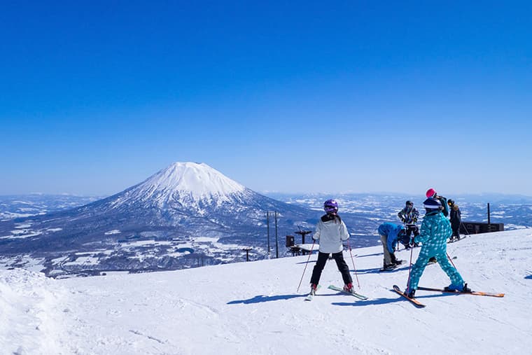 Panoramic view of Mt Yotei from Mt Niseko Annupuri