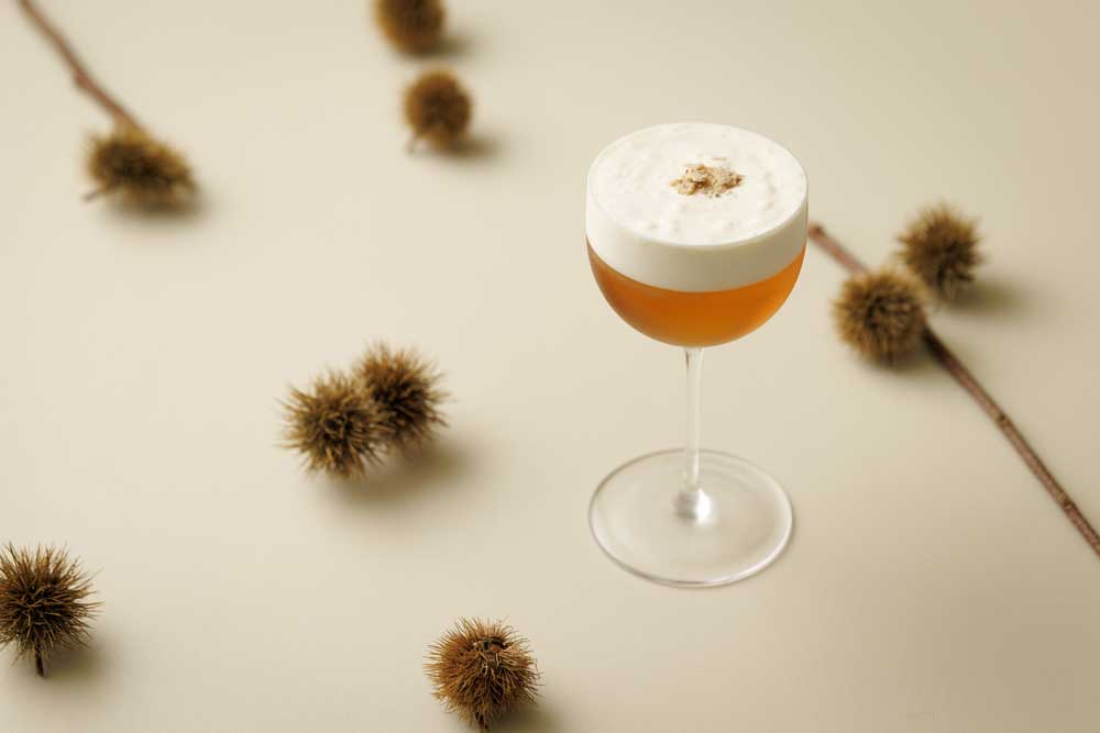 キタノアームスラウンジ:オリジナルカクテル「秋の恵み」