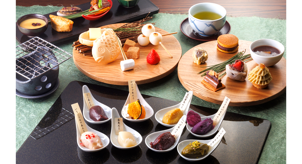 品川プリンスホテルの天空で楽しむ、和のアフタヌーンティー“おこたであったか 餡くらべ”