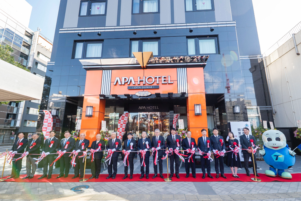 TKP社、「アパホテル〈大分駅前〉」12月3日開業、直営ダイニングやキャラクタールームを提供