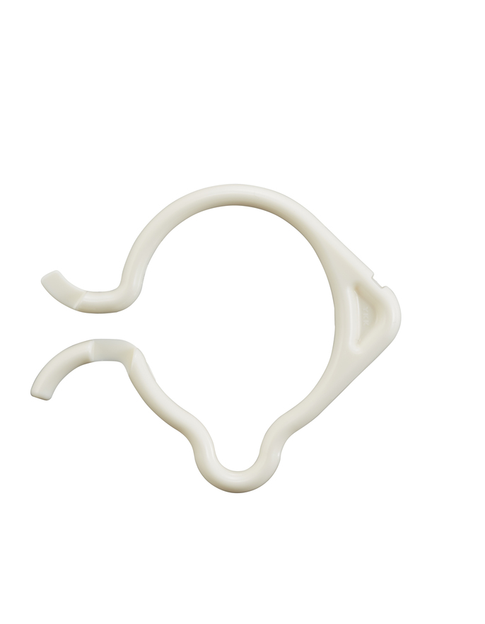 シャワーカーテンフック(開いた状態)