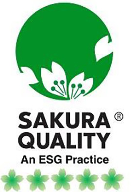 Sakura Quality An ESG Practice（サクラクオリティグリーン）「5御衣黄ザクラ」 ロゴ