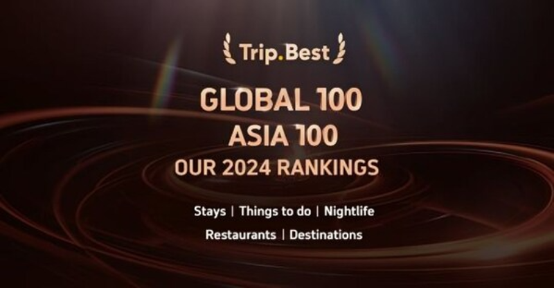 Trip.com、2024年度「Trip.Best GLOBAL 100」「ASIA 100」の結果発表