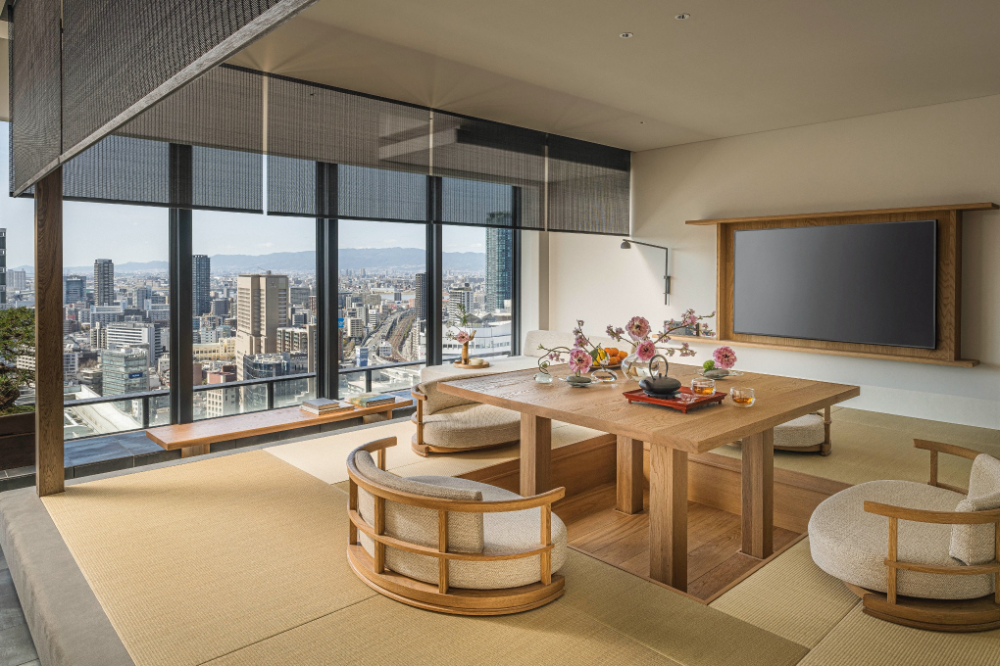 超高層複合タワーにて誕生する「フォーシーズンズホテル大阪」、8月1日の開業に向けて宿泊予約受付開始